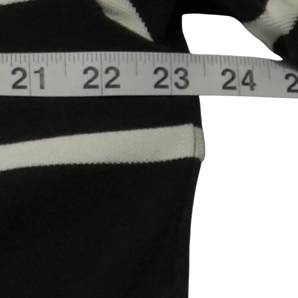 Polo Ralph Lauren Black & White Striped Mesh Men's‎ L Polo Shirt